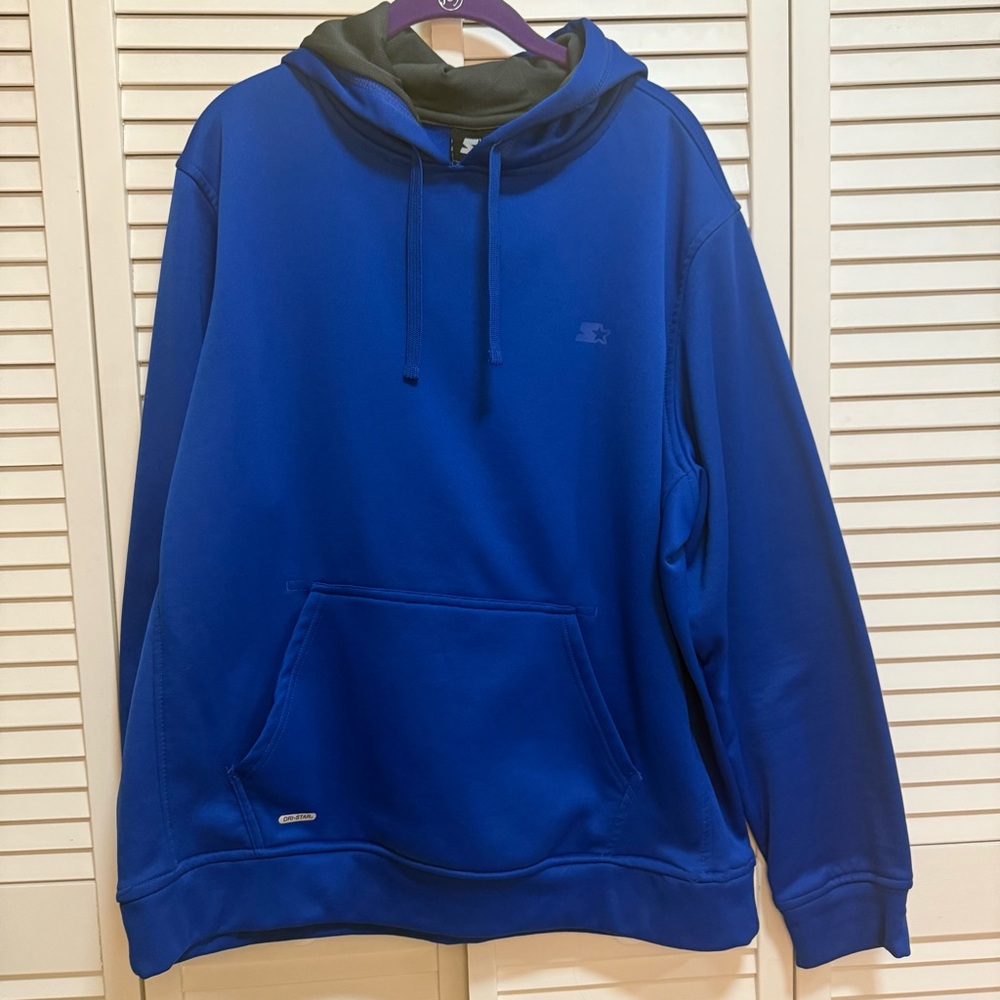 STARTER Cozy Royal Blue Men's Hoodie size Large
